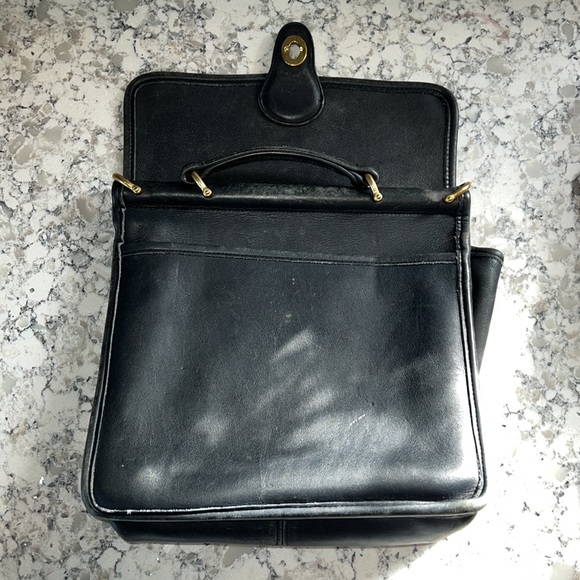 Coach Vintage Willis Crossbody Bag 9927 Navy Leather - Picture 11 of 16